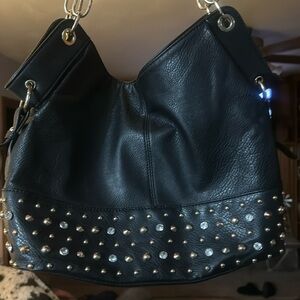 Rhinestone black bag